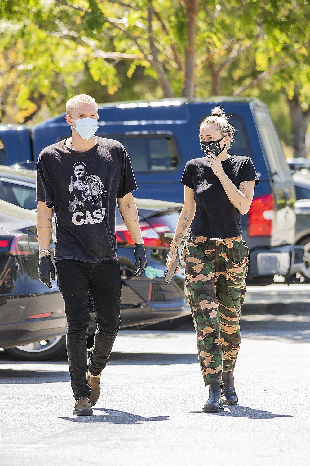 *EXCLUSIVE* Miley Cyrus has a braless PDA filled coffee date with Cody Simpson