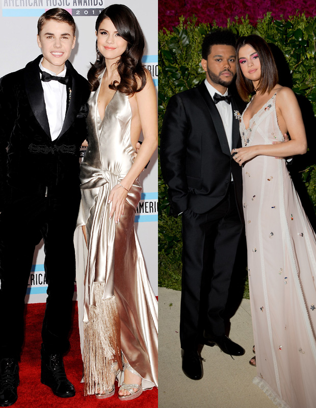 Selena Gomez, Justin Bieber, The Weeknd