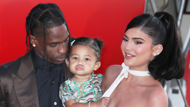 travis scott kylie jenner reunite pumpkin patch stormi