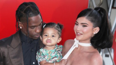 travis scott kylie jenner reunite pumpkin patch stormi