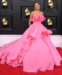 Chrissy Teigen
64th Annual Grammy Awards, Arrivals, MGM Grand Garden Arena, Las Vegas, USA - 03 Apr 2022
Wearing Nicole + Felicia Couture