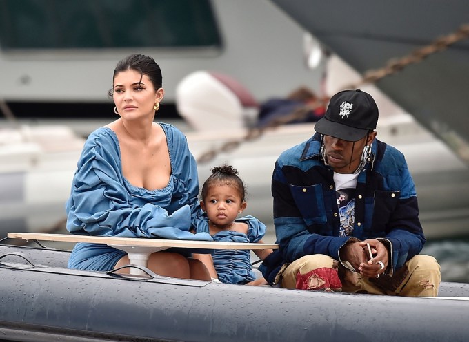 Kylie Jenner With Travis Scott & Stormi