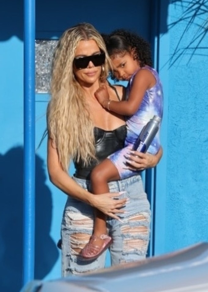 Khloe Kardashian Picks Up Daughter True From Gymnastics