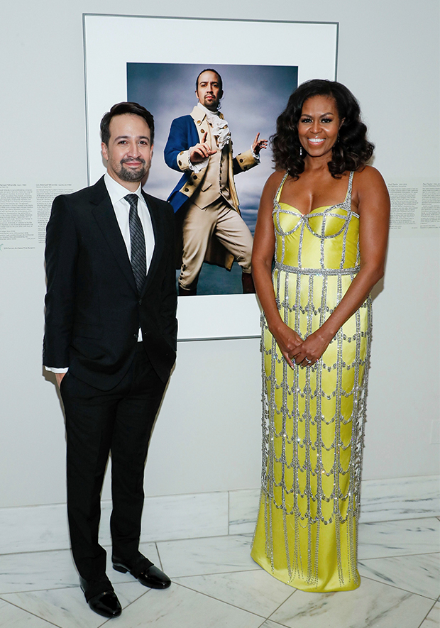 Michelle Obama Lin-Manuel Miranda