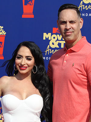 Angelina Pivarnick & husband on the red carpet
