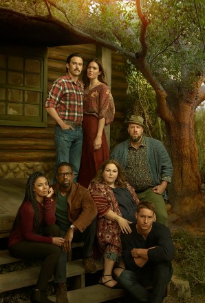 THIS IS US -- Season: 4 --  Pictured: (l-r) Milo Ventimiglia, Mandy Moore, Chris Sullivan, Susan Kelechi Watson, Sterling K. Brown, Chrissy Metz, Justin Hartley  -- (Photo by: Annie Leibovitz/NBC)