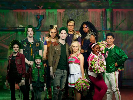 ZOMBIES 2 - Disney Channel's "ZOMBIES 2" stars Kylee Russell as Eliza, James Godfrey as Bonzo, Kingston Foster as Zoey, Ariel Martin as Wynter, Milo Manheim as Zed, Pearce Joza as Wyatt, Meg Donnelly as Addison, Chandler Kinney as Willa, Carla Jeffery as Bree, and Trevor Tordjman as Bucky. (Disney Channel/Ed Herrera)