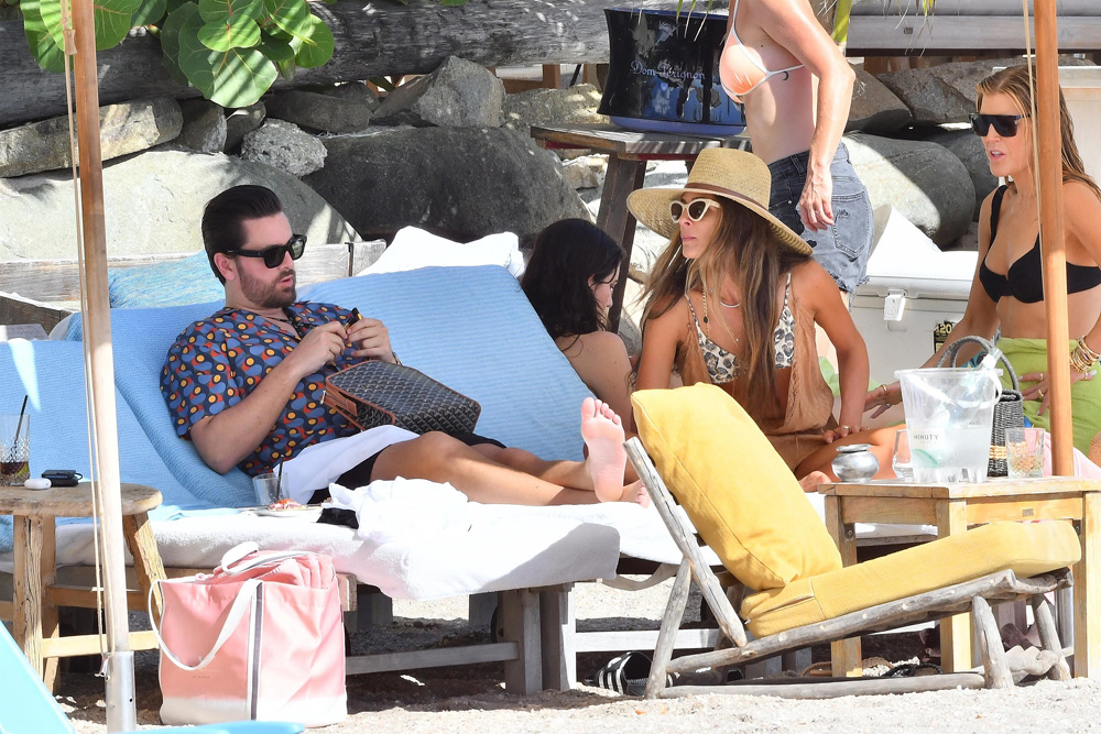 Scott Disick Lounges St Barts Mystery Date BACKGRID