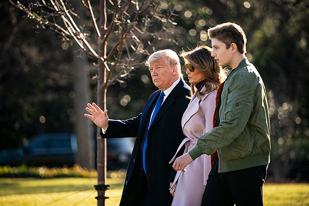 Barron Trump, Donald Trump, Melania Trump