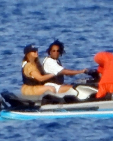 Antibes, FRANCE  - *EXCLUSIVE*  -  Superstar celebrity couple Beyonce and Jay-Z take to the waters during their sunshine holiday break at Cote d'azur, France.

The legendary Hip Hop Rapper Jay-Z was behind the controls of the jet ski, as he took his wife, the 'Crazy In Love', R&B's multi award winning singer Beyonce out for a thrill seeking ride on the French waters as the couple continued their European adventure in the French sunshine.

Pictured: Beyonce, Jay-Z

BACKGRID USA 14 SEPTEMBER 2021 

BYLINE MUST READ: MLpictures / BACKGRID

USA: +1 310 798 9111 / usasales@backgrid.com

UK: +44 208 344 2007 / uksales@backgrid.com

*UK Clients - Pictures Containing Children
Please Pixelate Face Prior To Publication*