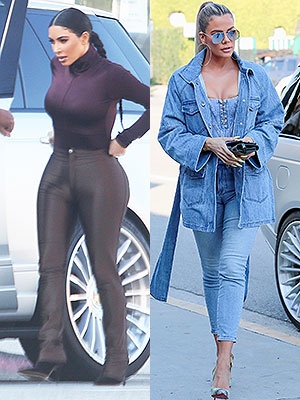 Kim and Khloe Kardashian