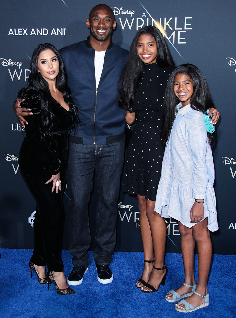 Kobe Bryant, Vanessa Bryant, Gianna Bryant and Natalia Bryant
'A Wrinkle in Time' film premiere, Arrivals, Los Angeles, USA - 26 Feb 2018