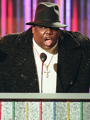 Biggie Smalls on stage