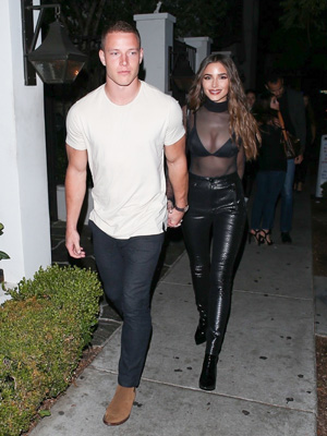 Olivia Culpo Christian McCaffery