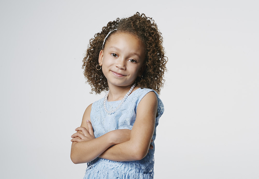 Mykal-Michelle Harris poses for a portrait session for Hollywood Life on February 14, 2020 in Los Angeles, California.