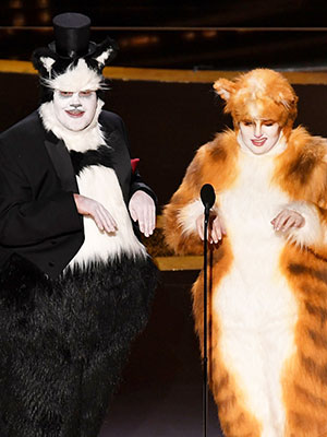 James Corden and Rebel Wilson