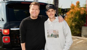 James Corden and Justin Bieber