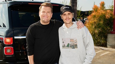 James Corden and Justin Bieber