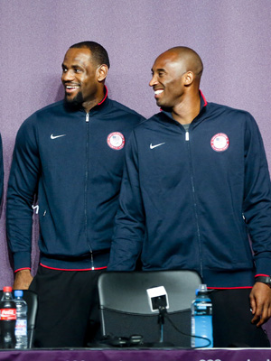 LeBron James & Kobe Bryant at Olympics