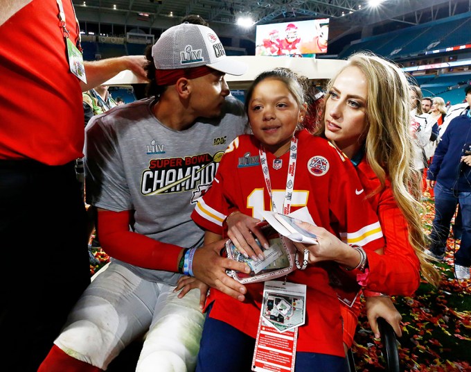 Patrick Mahomes Celebrates