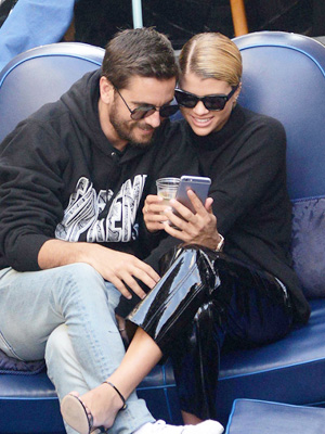 Scott Disick Sofia Richie social media love