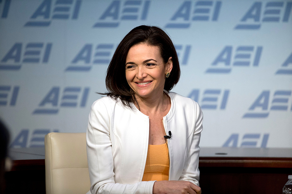 Sheryl Sandberg Facebook Chief Operating Officer Sheryl Sandberg speaks at the American Enterprise Institute, in Washington
Facebook Sandberg, Washington, USA