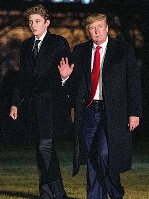 Donald and Barron Trump