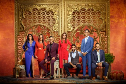 FAMILY KARMA -- Season:1 -- Pictured: (l-r) Bali Chainani, Monica Vaswani, Brian Benni, Anisha Ramakrishna, Amrit Kapai, Vishal Parvani, Shaan Patel -- (Photo by: Tommy Garcia/Bravo)