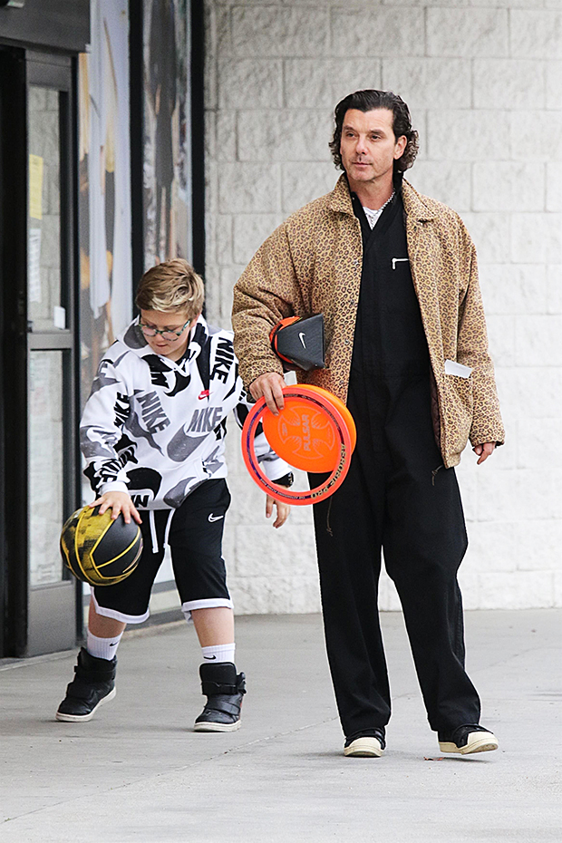 Gavin Rossdale out with son Zuma