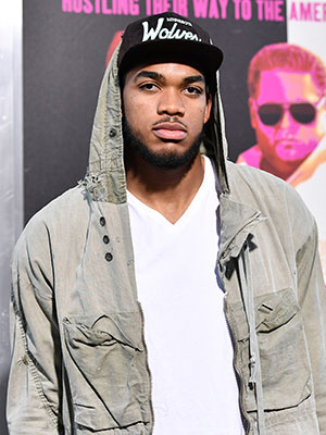 Karl Anthony Towns on the red carpet