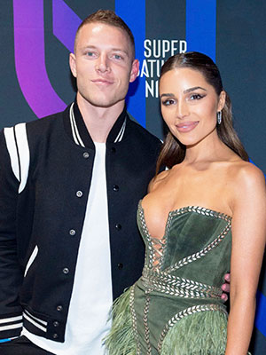 olivia culpo christian mccaffrey