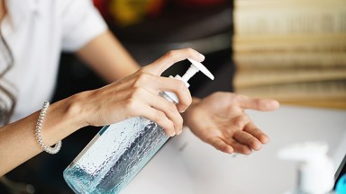 washing hands
