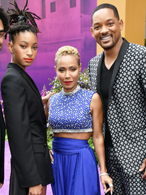 Will Smith Jada Pinkett React Willow Hair
