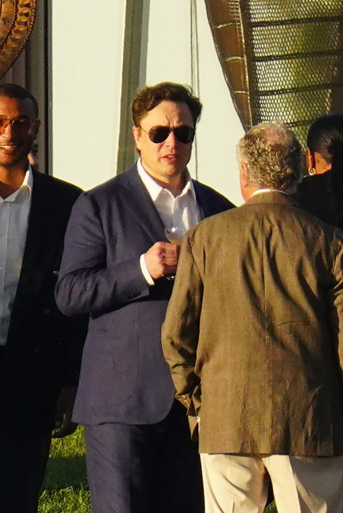 Elon Musk at Ari Emanuel’s wedding