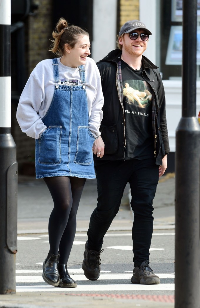 Rupert Grint and Georgia Groome In London