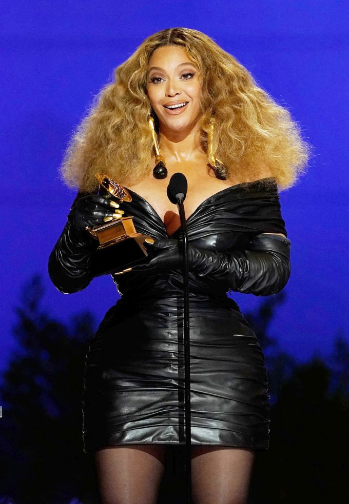 Beyonce at the 2021 Grammys