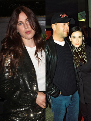 Demi Moore, Bruce Willis, Scout Willis