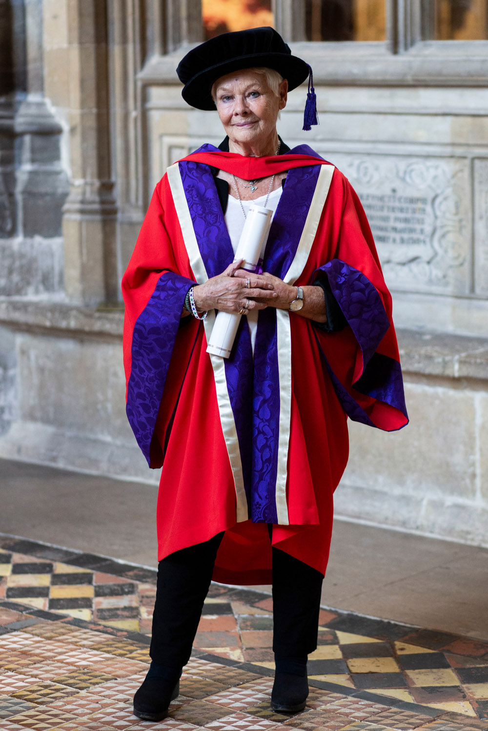 Dame Judi Dench receives an honorary doctorate from Winchester University, UK - 18 Oct 2019