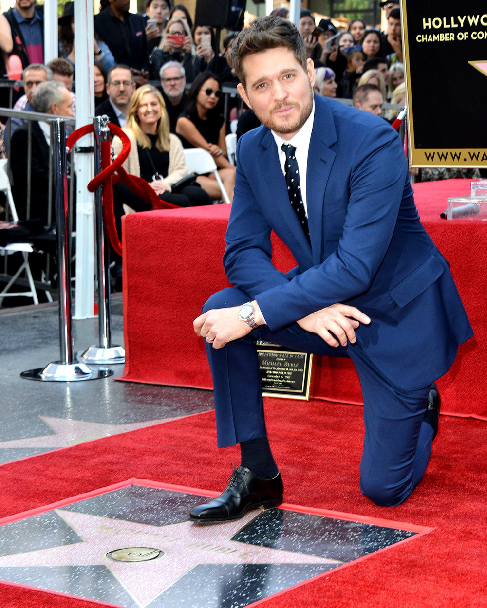 Michael Buble honored with a star on the Hollywood Walk of Fame, Los Angeles, USA - 16 Nov 2018