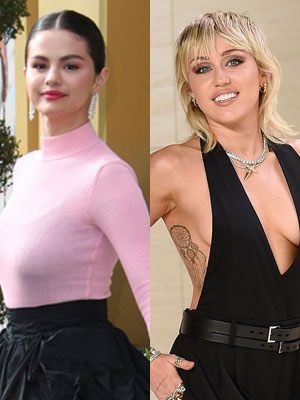 Selena Gomez, Miley Cyrus