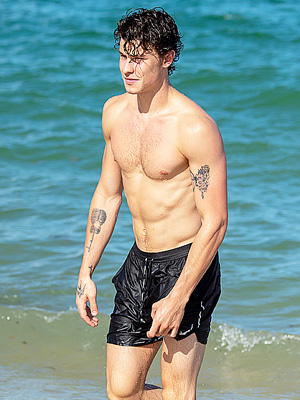 Shawn Mendes in the ocean