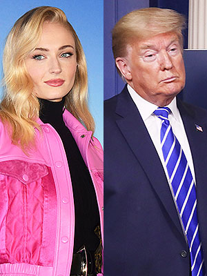 Sophie Turner and Donald Trump