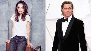 mila kunis, brad pitt