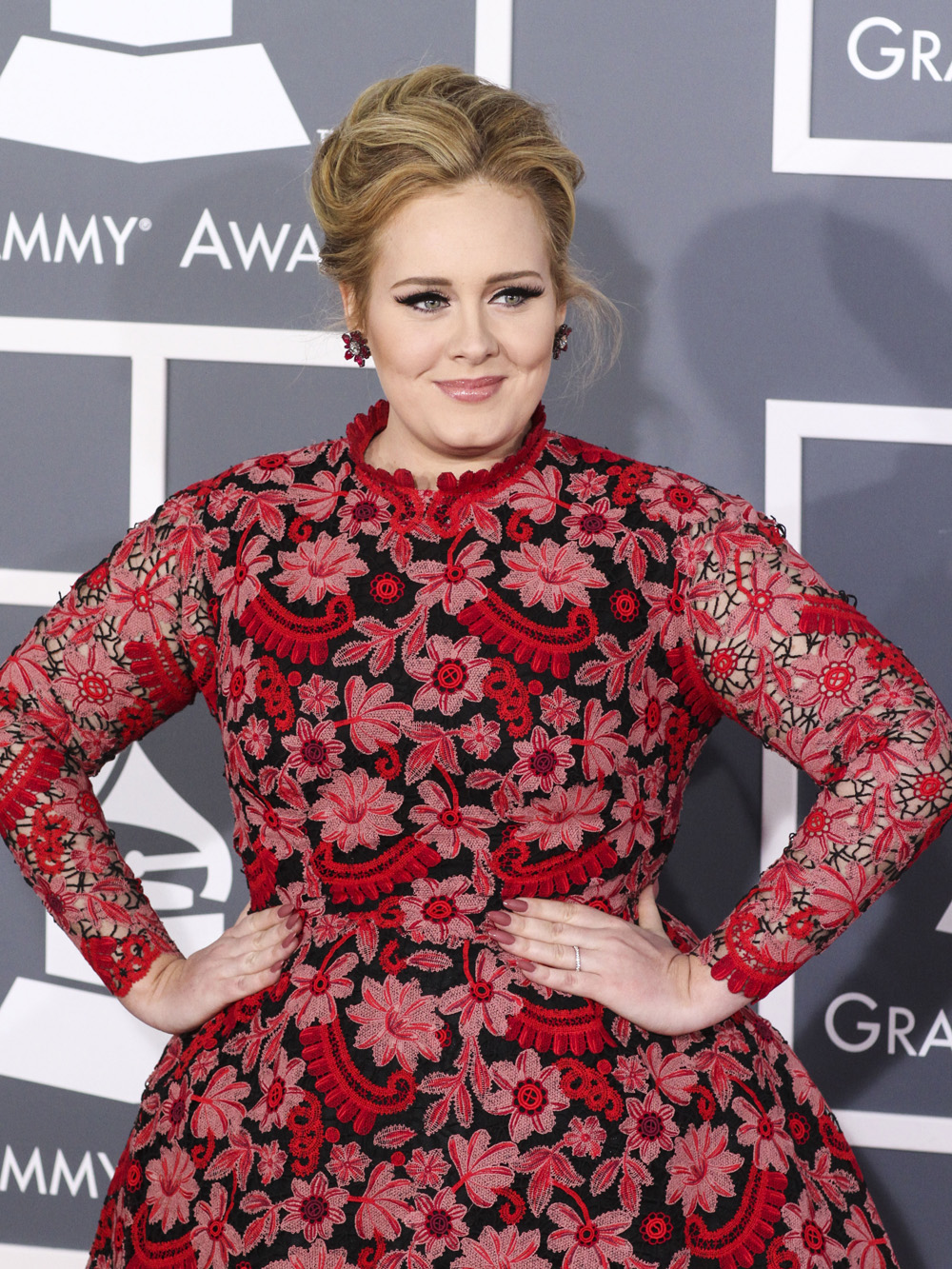 LOS ANGELES, CA, USA - FEBRUARY 10: 55th Annual GRAMMY Awards held at Staples Center on February 10, 2013 in Los Angeles, California, United States. 10 Feb 2013 Pictured: Adele. Photo credit: Xavier Collin/Image Press Agency / MEGA TheMegaAgency.com +1 888 505 6342 (Mega Agency TagID: MEGA331705_362.jpg) [Photo via Mega Agency]