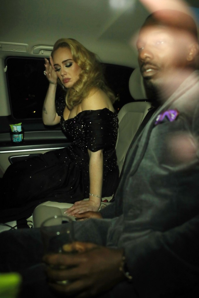 Adele and Rich Paul Leave the London Palladium