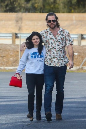 Los Angeles, CA  - *EXCLUSIVE* - Actress Ariel Winter is all smiles while heading out to lunch with her new boyfriend actor Luke Benward. The new couple headed to Patys Restaurant in Toluca Lake.

Pictured: Ariel Winter, Luke Benward

BACKGRID USA 20 DECEMBER 2019 

BYLINE MUST READ: WCP / BACKGRID

USA: +1 310 798 9111 / usasales@backgrid.com

UK: +44 208 344 2007 / uksales@backgrid.com

*UK Clients - Pictures Containing Children
Please Pixelate Face Prior To Publication*