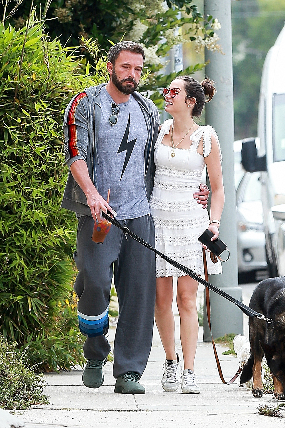 *EXCLUSIVE* Ben Affleck and Ana de Armas take the dogs out for a walk