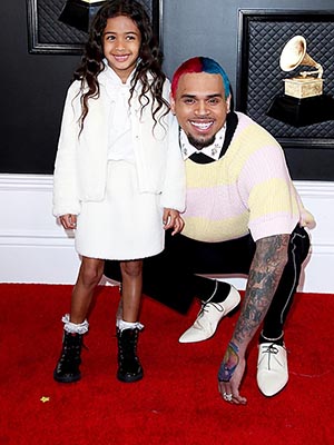 Royalty Brown and Chris Brown62nd Annual Grammy Awards, Arrivals, Los Angeles, USA - 26 Jan 2020
