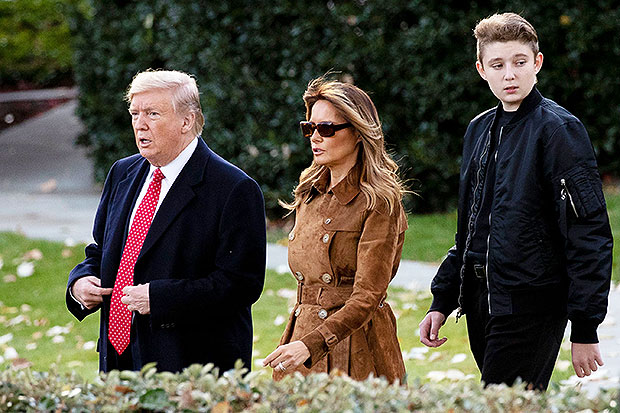 Donald Trump, Melania Trump, Barron Trump 