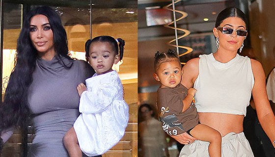 Kim Kardashian & Chicago, Kylie Jenner & Stormi